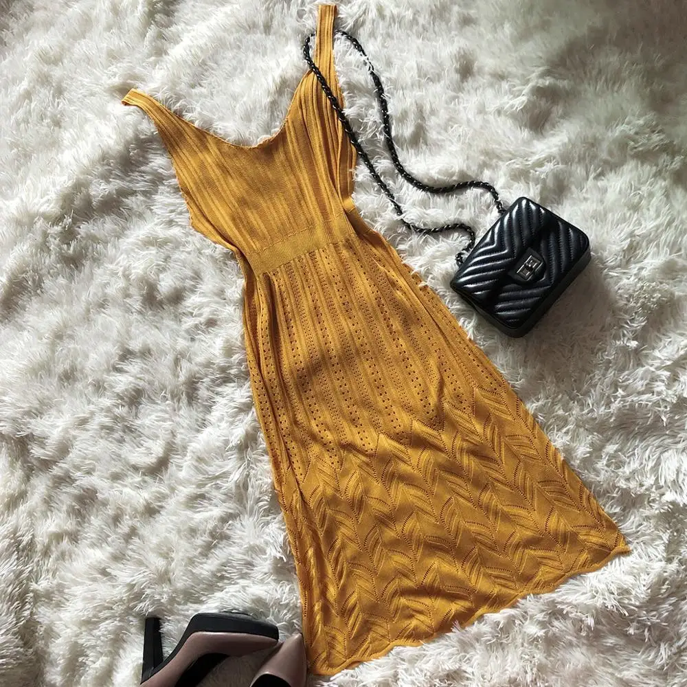 Sexy V-Neck Slim Long Dresses Elastic Solid Knitted Sexy Bodycon Summer New Women Basic Party Dresses 2020 Dropshipping Dress MG
Sexy V-Neck Slim Long Dresses Elastic Solid Knitted Sexy Bodycon Summer New Women Basic Party Dresses 2020 Dropshipping Dress MG
