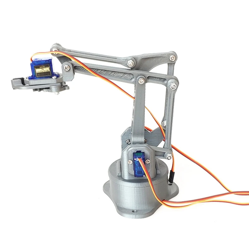 3D Printing Four Degree Freedom Manipulator Mechanical Arm DIY Robot Assembly 3D Printer Product SG90 with Steering Gear
3D Printing Four Degree Freedom Manipulator Mechanical Arm DIY Robot Assembly 3D Printer Product SG90 with Steering Gear