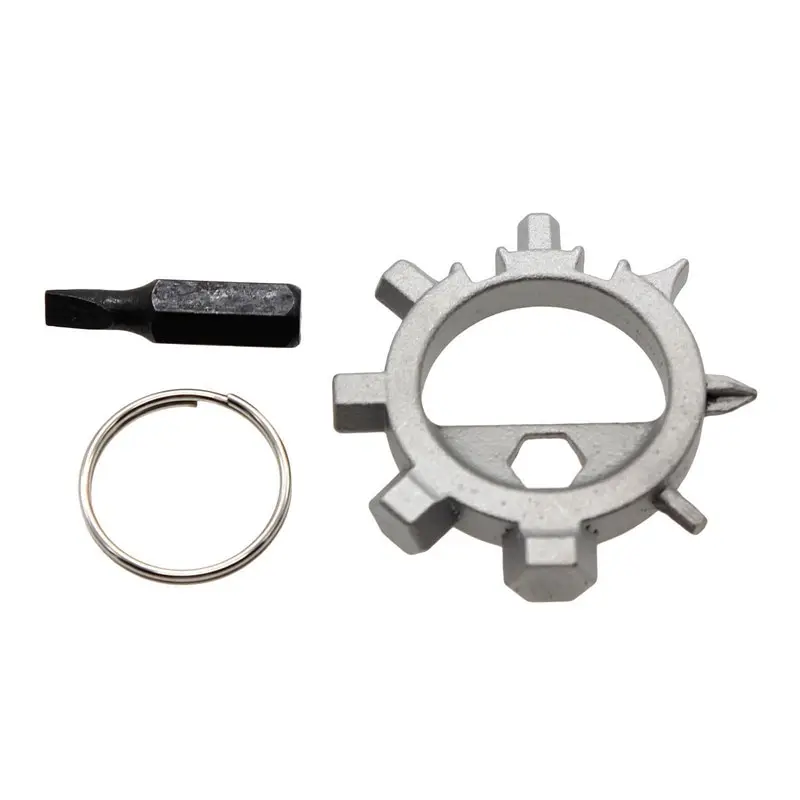 1Set Multi-functional Stainless Steel Screwdriver Key Ring EDC Tool Bottle Opener Bicycle Adjust Tools Grey Black Color
1Set Multi-functional Stainless Steel Screwdriver Key Ring EDC Tool Bottle Opener Bicycle Adjust Tools Grey Black Color