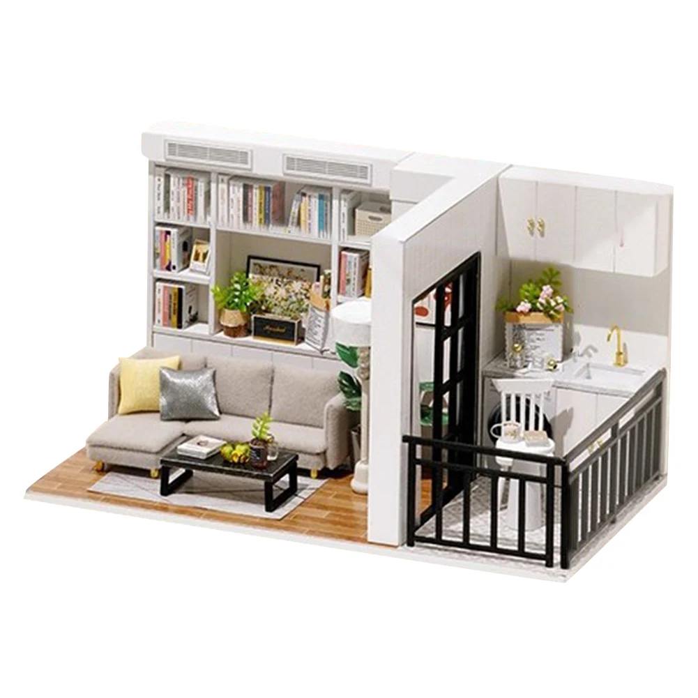 DIY Miniature Furniture Energetic Life Kit Dollhouse Manual Handmade Assembled 3D Model Dollhouse for Children Adult Gifts Decor
DIY Miniature Furniture Energetic Life Kit Dollhouse Manual Handmade Assembled 3D Model Dollhouse for Children Adult Gifts Decor