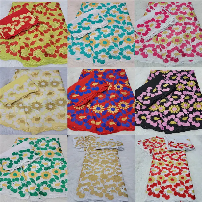 5+2 yard Swiss lace fabric latest beaded embroidery African 100% cotton fabrics Swiss voile lace popular Dubai style ! HL121802 
5+2 yard Swiss lace fabric latest beaded embroidery African 100% cotton fabrics Swiss voile lace popular Dubai style ! HL121802
