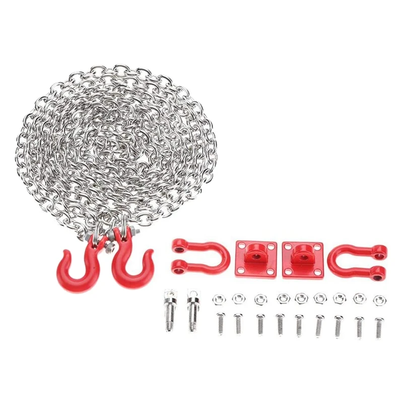 1/10 RC Car Tow Hook Trailer Chain Set, U Shaped Rescue Tow Hook Trailer Chain Assemble Parts for RC Crawler Car Parts
1/10 RC Car Tow Hook Trailer Chain Set, U Shaped Rescue Tow Hook Trailer Chain Assemble Parts for RC Crawler Car Parts