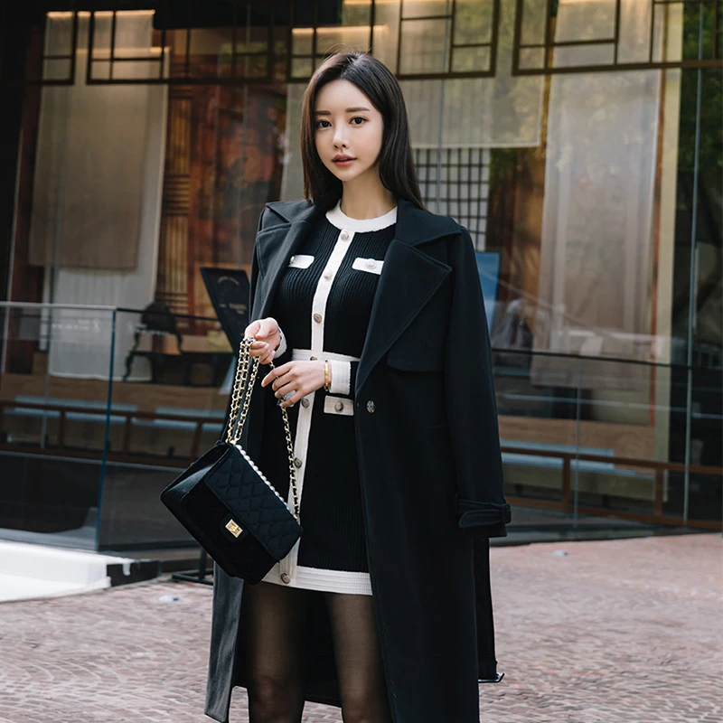 JXMYY French gentle wind color matching fake two-piece dress female spring fit long-sleeved base knitted skirt
JXMYY French gentle wind color matching fake two-piece dress female spring fit long-sleeved base knitted skirt