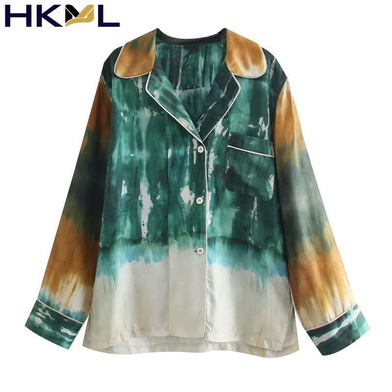 2021 Summer Women Tie-Dye Pants Suits Ladies Chic Loose Sets V Neck Single-breasted Blouse Suit
2021 Summer Women Tie-Dye Pants Suits Ladies Chic Loose Sets V Neck Single-breasted Blouse Suit