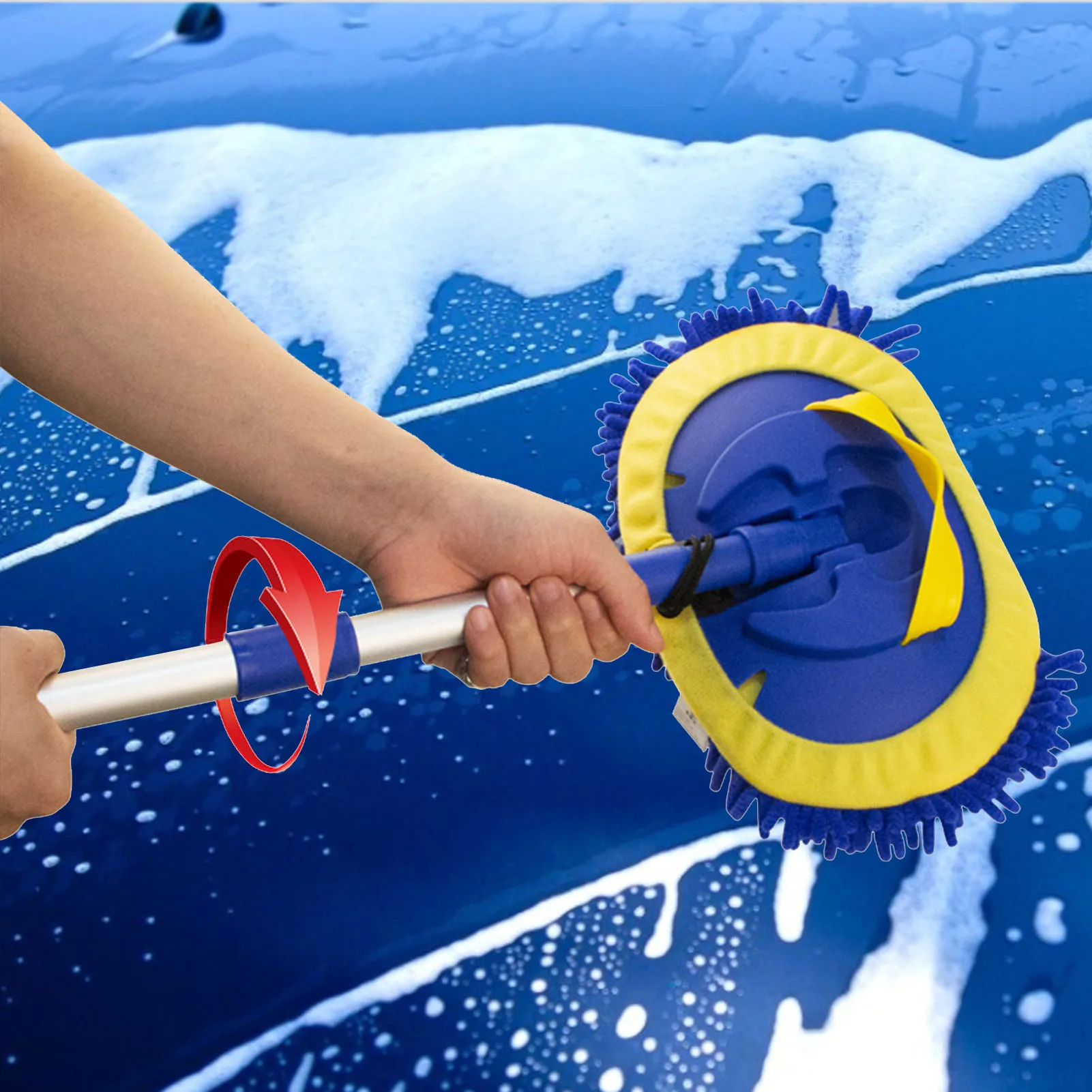 Car Cleaning Brush 3-in-1 Car Wash Brush Telescoping Long Handle Cleaning Mop Chenille Broom Auto Accessories W/ cloth cover
Car Cleaning Brush 3-in-1 Car Wash Brush Telescoping Long Handle Cleaning Mop Chenille Broom Auto Accessories W/ cloth cover