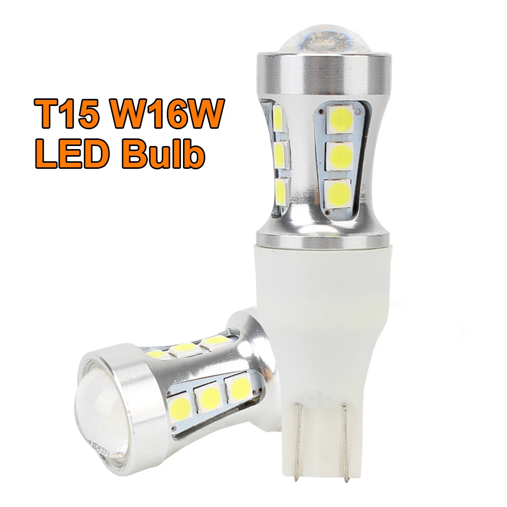 LEEPEE Canbus 6000K White 12V T15 LED Signal Light W16W LED Bulb 3030 18SMD Super Bright 2Pcs Car Reverse Backup Lights 1000LM
LEEPEE Canbus 6000K White 12V T15 LED Signal Light W16W LED Bulb 3030 18SMD Super Bright 2Pcs Car Reverse Backup Lights 1000LM