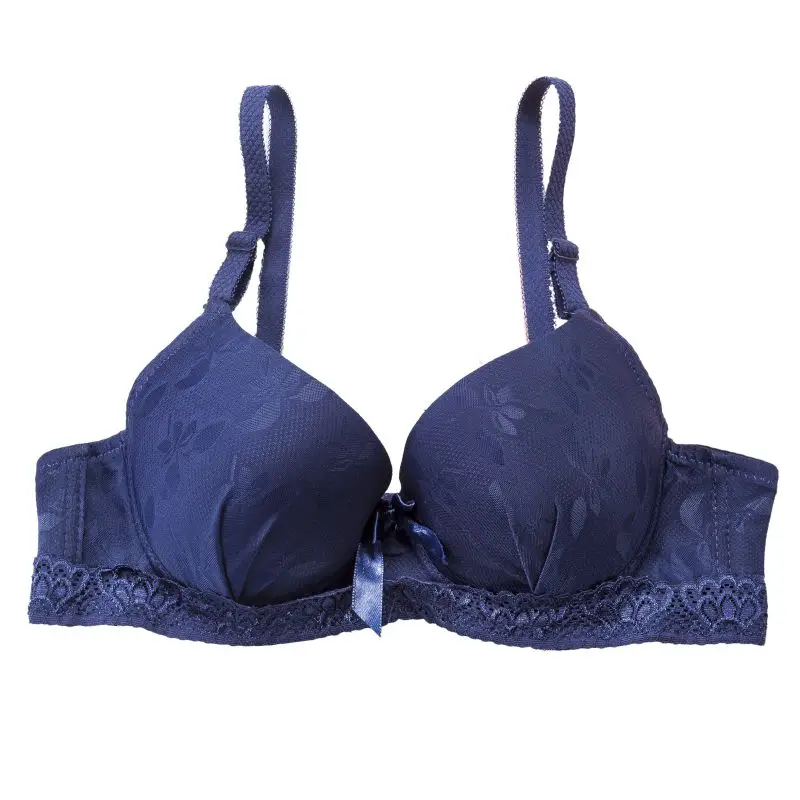 Female Fashion Thin Ladies Solid Color Brassiere Ladies Bow 3/4 Cup Smooth Lace Adjustable Gathered Bras Women Underwear 
Female Fashion Thin Ladies Solid Color Brassiere Ladies Bow 3/4 Cup Smooth Lace Adjustable Gathered Bras Women Underwear