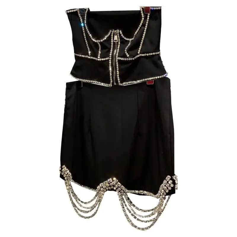 2021 Summer New Women Tanks Tops Ladies Camisoles Rhinestone Chain Edge Temperament Nightclub Tube Top Girls Clothing Camis Tee
2021 Summer New Women Tanks Tops Ladies Camisoles Rhinestone Chain Edge Temperament Nightclub Tube Top Girls Clothing Camis Tee