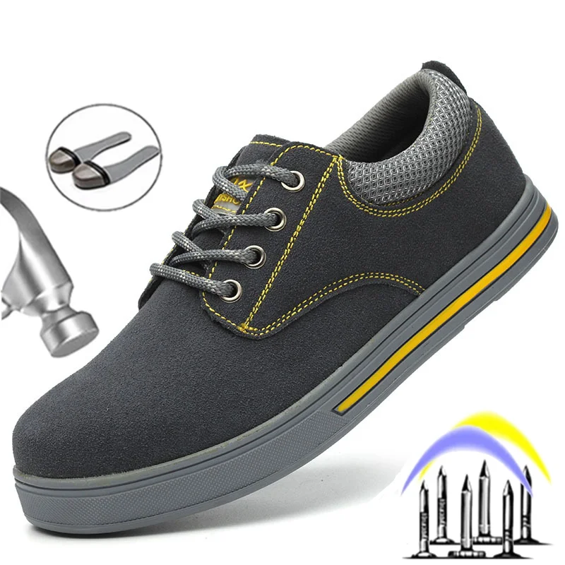 Work Safety Shoes For Men Construction Work Shoe Sneakers Steel Toe Cap Men's Shoes Light Safety Boots Anti-smash Indestructible
Work Safety Shoes For Men Construction Work Shoe Sneakers Steel Toe Cap Men's Shoes Light Safety Boots Anti-smash Indestructible