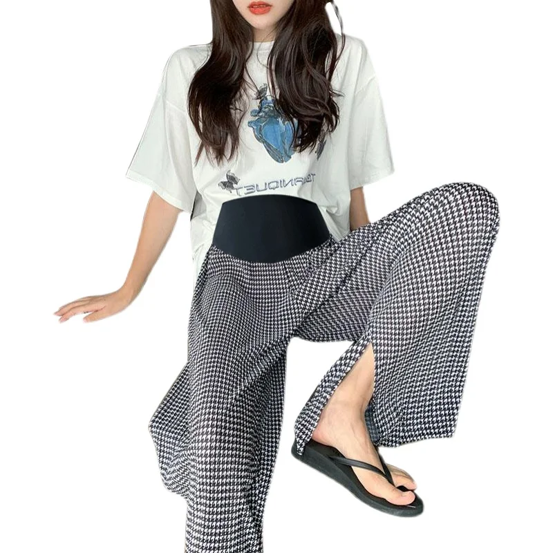 8883# Summer Thin Pleated Chiffon Maternity Full Long Pants Adjustable Belly Pants For Pregnant Women Vintage Casual Pregnancy
8883# Summer Thin Pleated Chiffon Maternity Full Long Pants Adjustable Belly Pants For Pregnant Women Vintage Casual Pregnancy