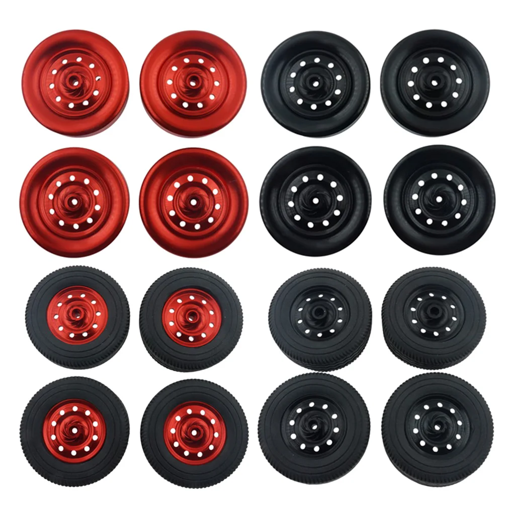 Hard Plastic Wheels Black / Red Durable Metal Wheels for 1/10 WPL D12 RC Truck Car Model (4 Pack)
Hard Plastic Wheels Black / Red Durable Metal Wheels for 1/10 WPL D12 RC Truck Car Model (4 Pack)