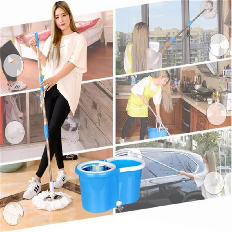 Mop Bucket Rotating Mop Automatic Drying Double Drive Hand Pressure Mop Bucket Mop Head Mop Pole Tow Barrel 
Mop Bucket Rotating Mop Automatic Drying Double Drive Hand Pressure Mop Bucket Mop Head Mop Pole Tow Barrel