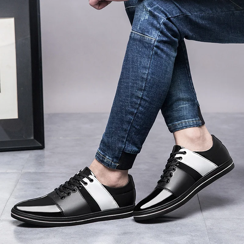 Men Black Casual Shoes Fashion Men Casual Shoes Mens Causal Shoe Man Men's Wear Leather For Zapatos Casuales Spring Sapato
Men Black Casual Shoes Fashion Men Casual Shoes Mens Causal Shoe Man Men's Wear Leather For Zapatos Casuales Spring Sapato