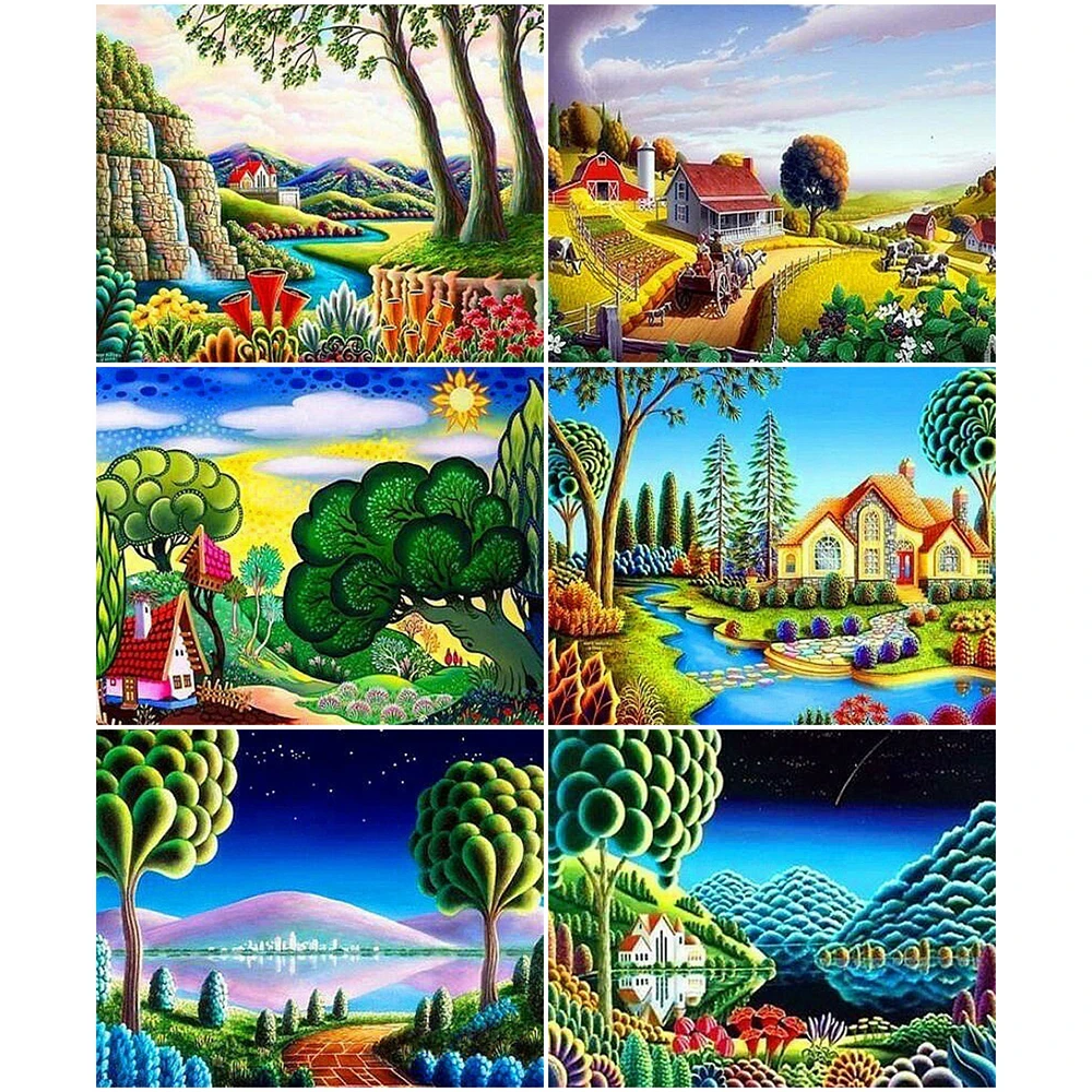 AZQSD DIY Coloring By Numbers Field Drawing On Canvas Handmade Gift 40x50cm Oil Painting By Numbers Landscape Home Decoration
AZQSD DIY Coloring By Numbers Field Drawing On Canvas Handmade Gift 40x50cm Oil Painting By Numbers Landscape Home Decoration