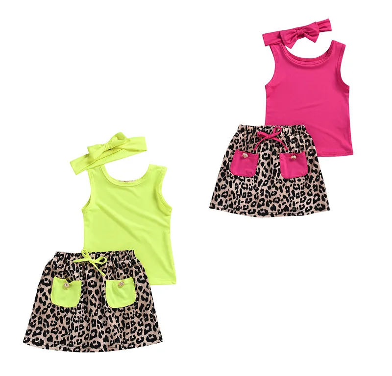 3PCS Newborn Toddler Kid Baby Girl Clothes Set T-Shirts Tops+ Leopard print Skirts +Headband 3pcs Sunsuit Clothes 2-6Y
3PCS Newborn Toddler Kid Baby Girl Clothes Set T-Shirts Tops+ Leopard print Skirts +Headband 3pcs Sunsuit Clothes 2-6Y