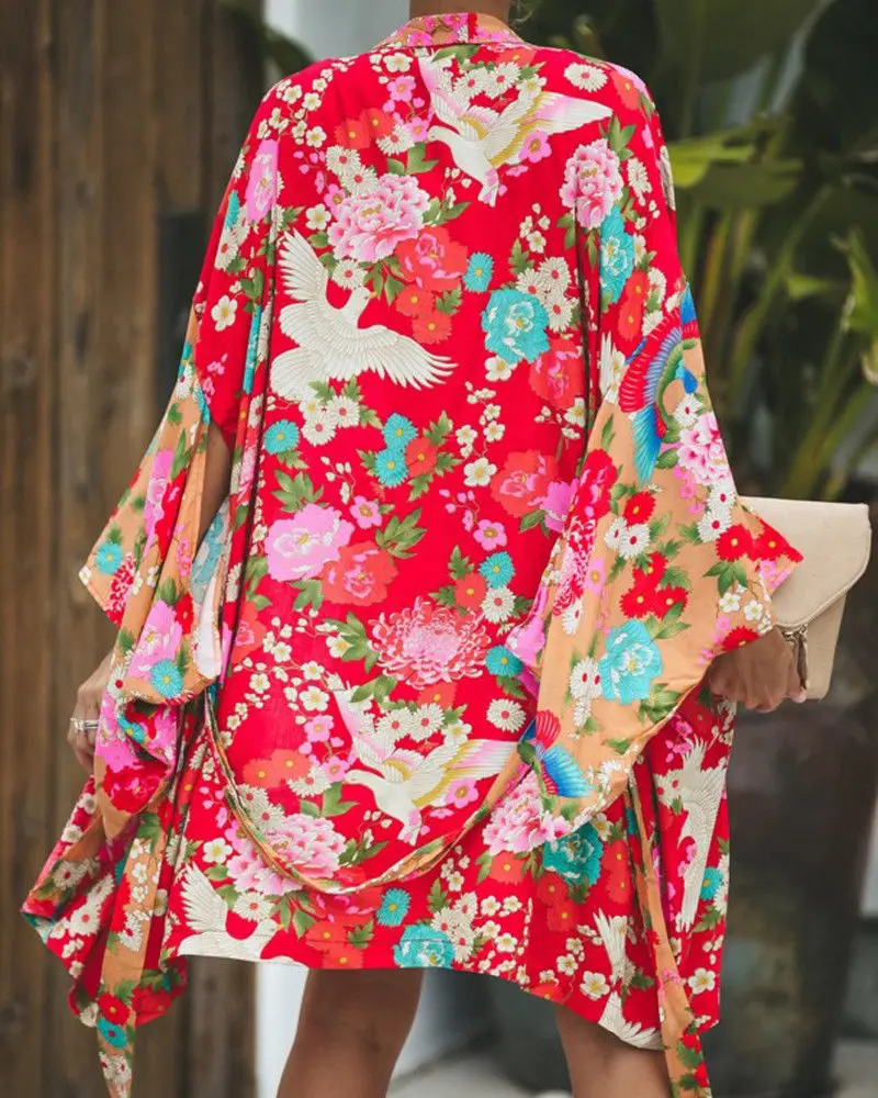 Women Boho Floral Open Stitch Casual Coat Outwear Loose Blouse Kimono Long Cardigan Beach Summer Autumn
Women Boho Floral Open Stitch Casual Coat Outwear Loose Blouse Kimono Long Cardigan Beach Summer Autumn