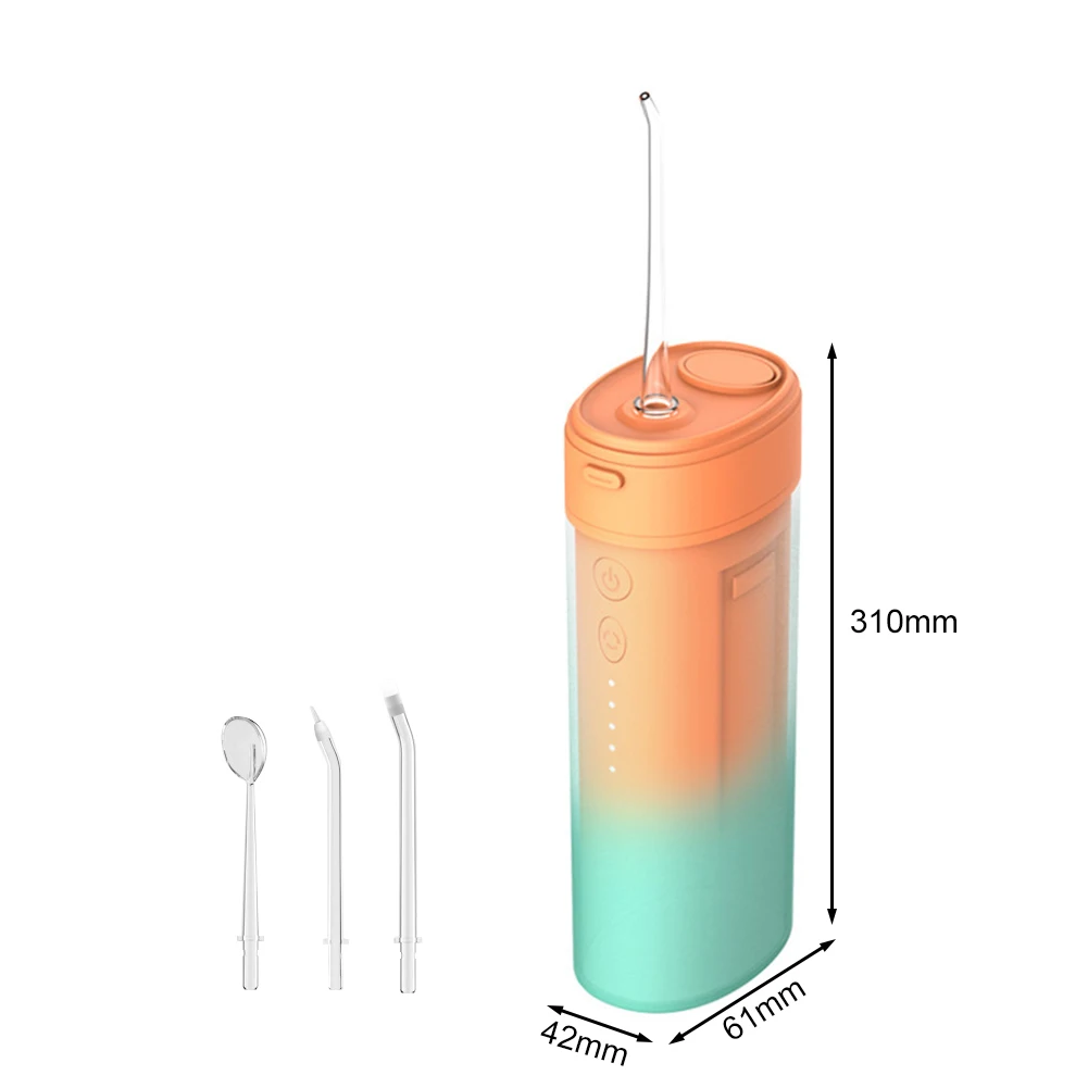 Oral Irrigator USB Rechargeable Water Flosser Portable Dental Jet Water Tank Waterproof Electric Teeth Cleaner with 3 Nozzles
Oral Irrigator USB Rechargeable Water Flosser Portable Dental Jet Water Tank Waterproof Electric Teeth Cleaner with 3 Nozzles