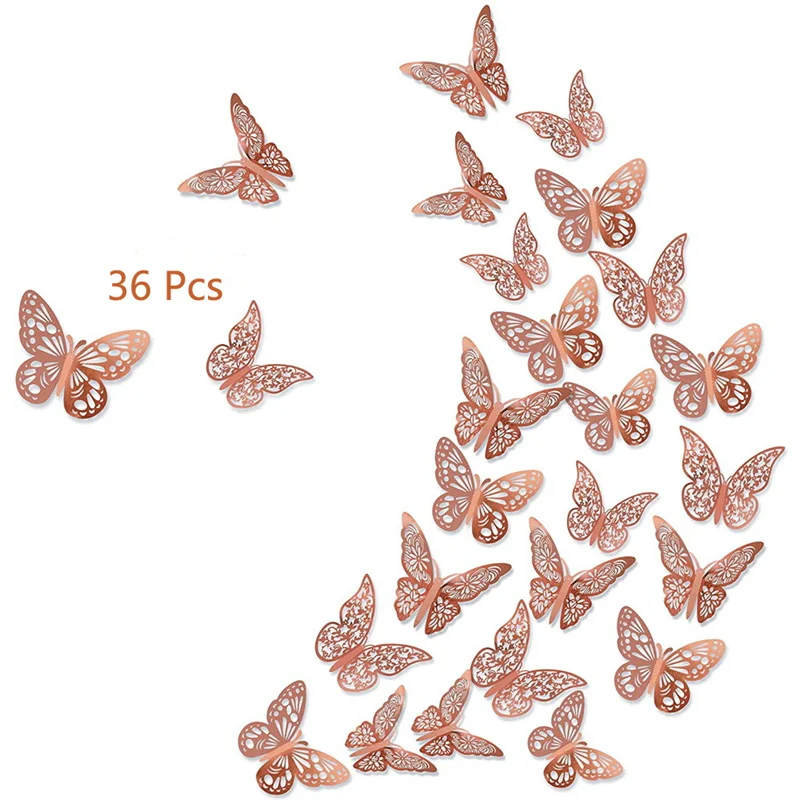 Zollor 36 Pcs/Set 3D Hollow Butterflies Wall Stickers For Fridge Door Sticker Silver Rose Gold Home Wedding Decor Paper Crafts
Zollor 36 Pcs/Set 3D Hollow Butterflies Wall Stickers For Fridge Door Sticker Silver Rose Gold Home Wedding Decor Paper Crafts