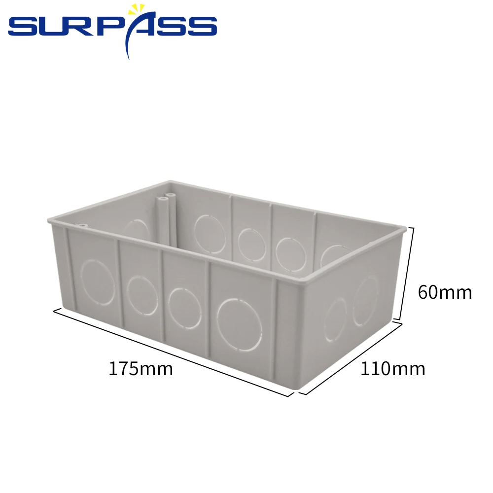 White Back In Wall Mounting Box 175*110*60mm Adjustable Internal Cassette Junction Box for Amplifier Controller Switch Socket
White Back In Wall Mounting Box 175*110*60mm Adjustable Internal Cassette Junction Box for Amplifier Controller Switch Socket