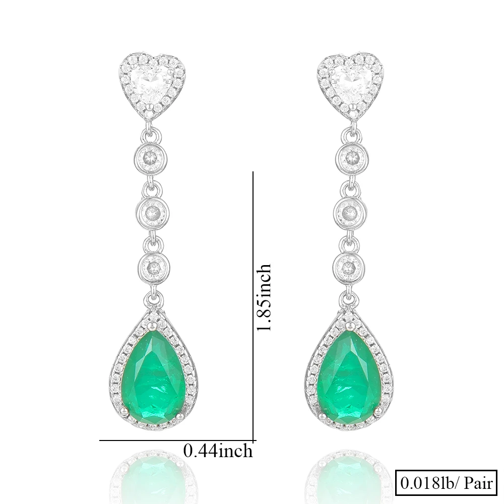 missvikki Cute Luxury Trendy Long Clear Green Drop Full Mirco Paved Cubic Zirconia Bridal Wedding Drop Earring Fashion Jewelry
missvikki Cute Luxury Trendy Long Clear Green Drop Full Mirco Paved Cubic Zirconia Bridal Wedding Drop Earring Fashion Jewelry