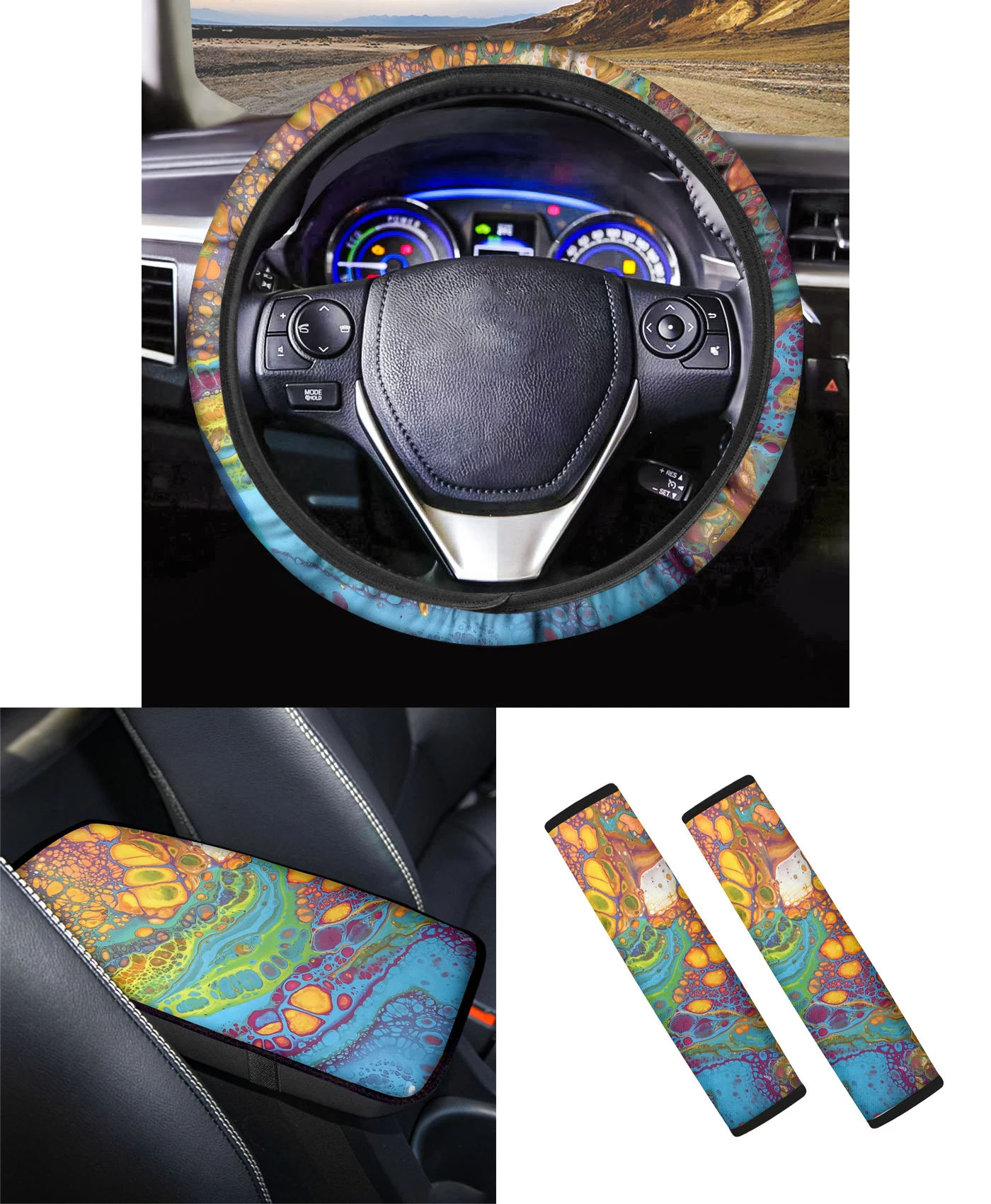 Pinup Angel Winter Accessories for Cars Colorful Printed Car Center Console Seat Box Car Steering Wheel Auto Seatbelt Pads
Pinup Angel Winter Accessories for Cars Colorful Printed Car Center Console Seat Box Car Steering Wheel Auto Seatbelt Pads