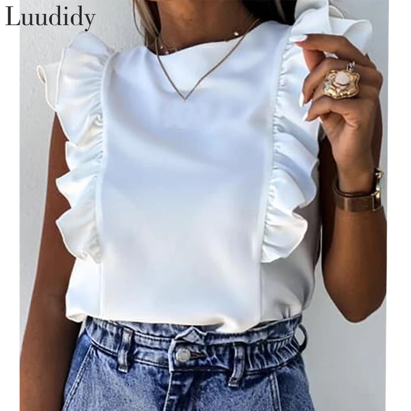 Ruffle Blouse Shirts Women Summer Sexy Slim Blouses Casual Office Tops Plus Size 3XL
Ruffle Blouse Shirts Women Summer Sexy Slim Blouses Casual Office Tops Plus Size 3XL