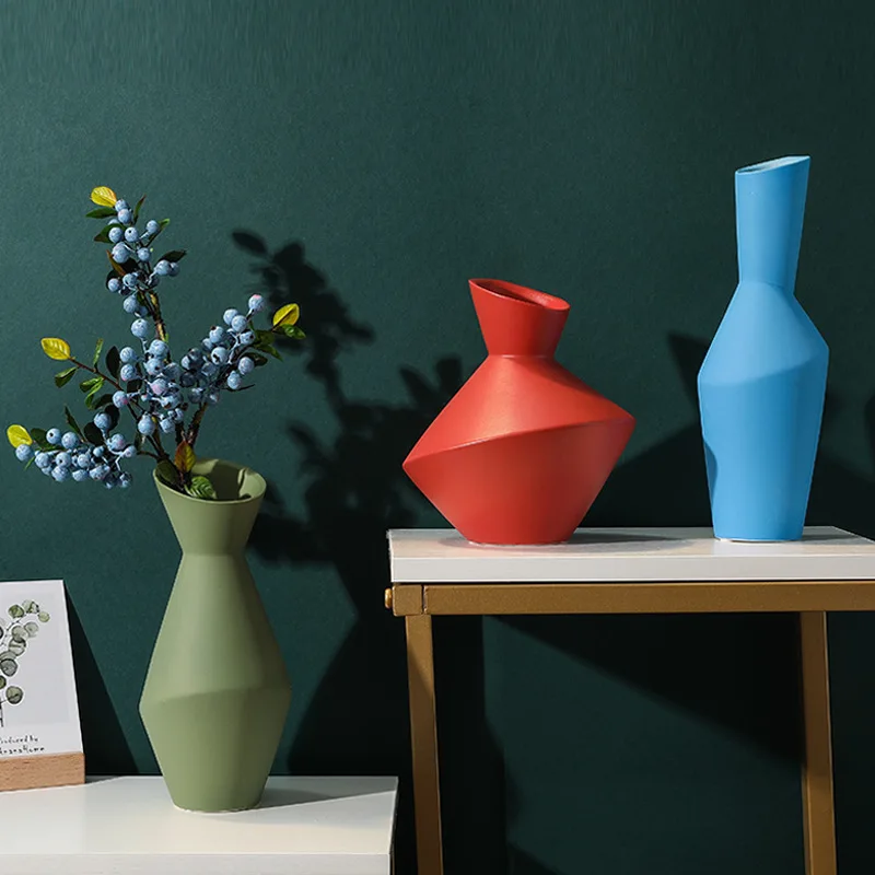 34cm Ceramic Geometric Flower Vase Nordic Creative Abstract Art Texture Vase for Flowers Soft Decoration Vase Decoration Home
34cm Ceramic Geometric Flower Vase Nordic Creative Abstract Art Texture Vase for Flowers Soft Decoration Vase Decoration Home