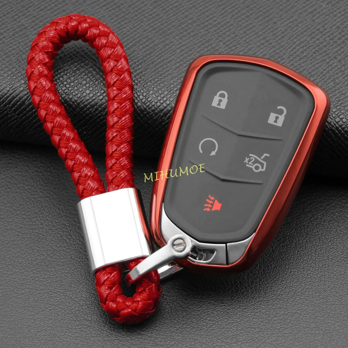Car Key Case Fob Cover Shell Chain Ring For Cadillac ATS-V CTS-V XTS XT4 XT5 CT6 Escalade Red
Car Key Case Fob Cover Shell Chain Ring For Cadillac ATS-V CTS-V XTS XT4 XT5 CT6 Escalade Red