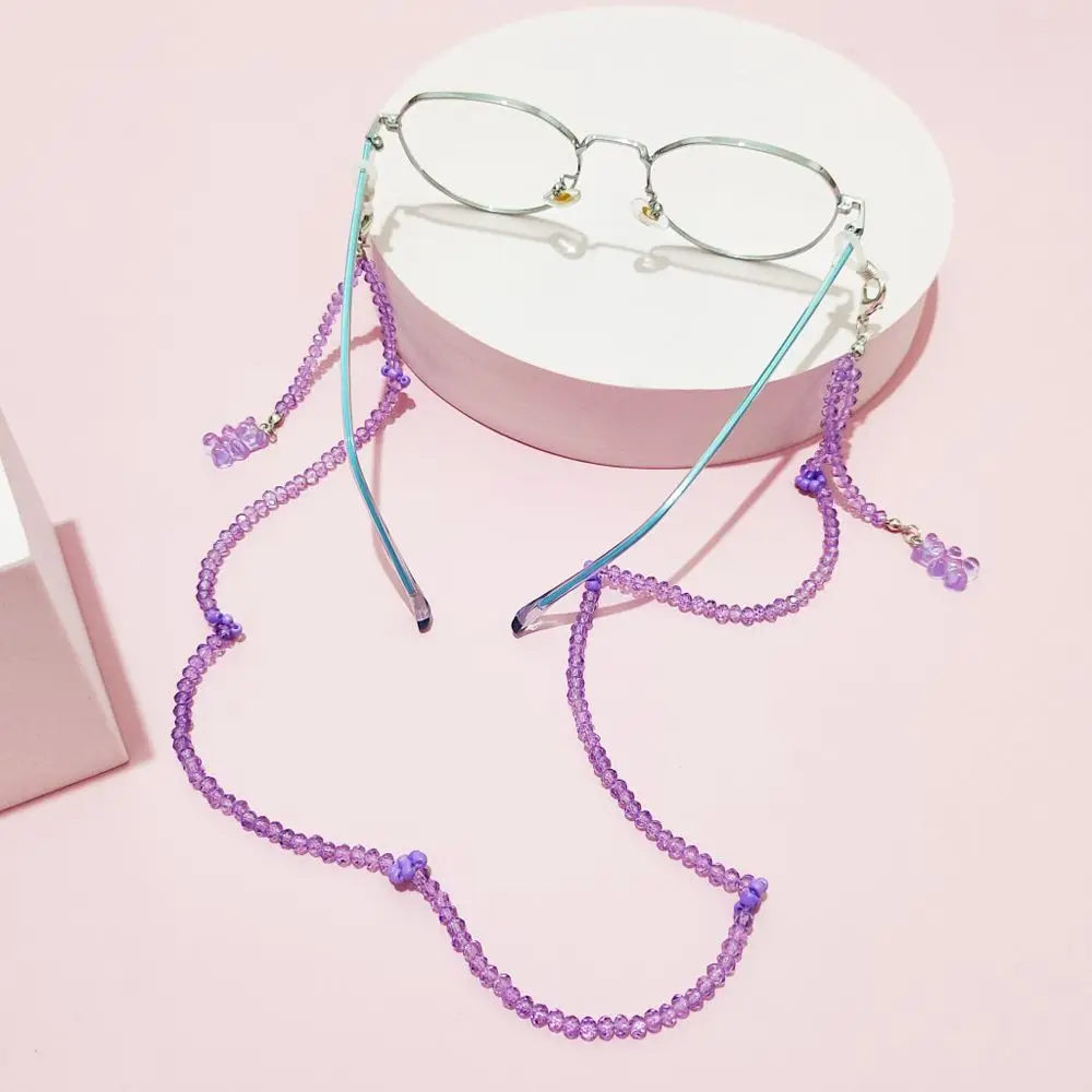 Tassel Anti-lost Bear Sunglasses Cords Face Mask Necklace Mask Cord Holder Acrylic Beaded Chain Crystal Glasses Chain
Tassel Anti-lost Bear Sunglasses Cords Face Mask Necklace Mask Cord Holder Acrylic Beaded Chain Crystal Glasses Chain