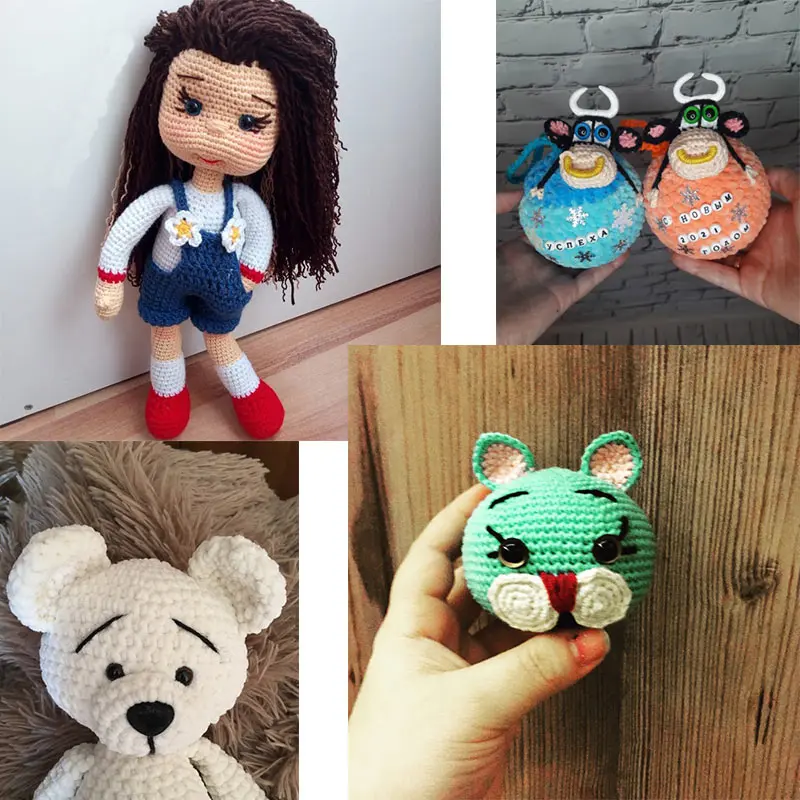 Глаза пластиковые для игрушек Мишка Тедди аксессуары кукол 100 шт. 8 мм 10 12 разные