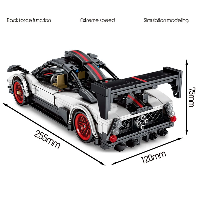 Mould King boy's favoriteSEMBO Pull Back Mechanical Super Racing Car Sports Vehicle Building Blocks Kids Toys Gift Bricks
Mould King boy's favoriteSEMBO Pull Back Mechanical Super Racing Car Sports Vehicle Building Blocks Kids Toys Gift Bricks