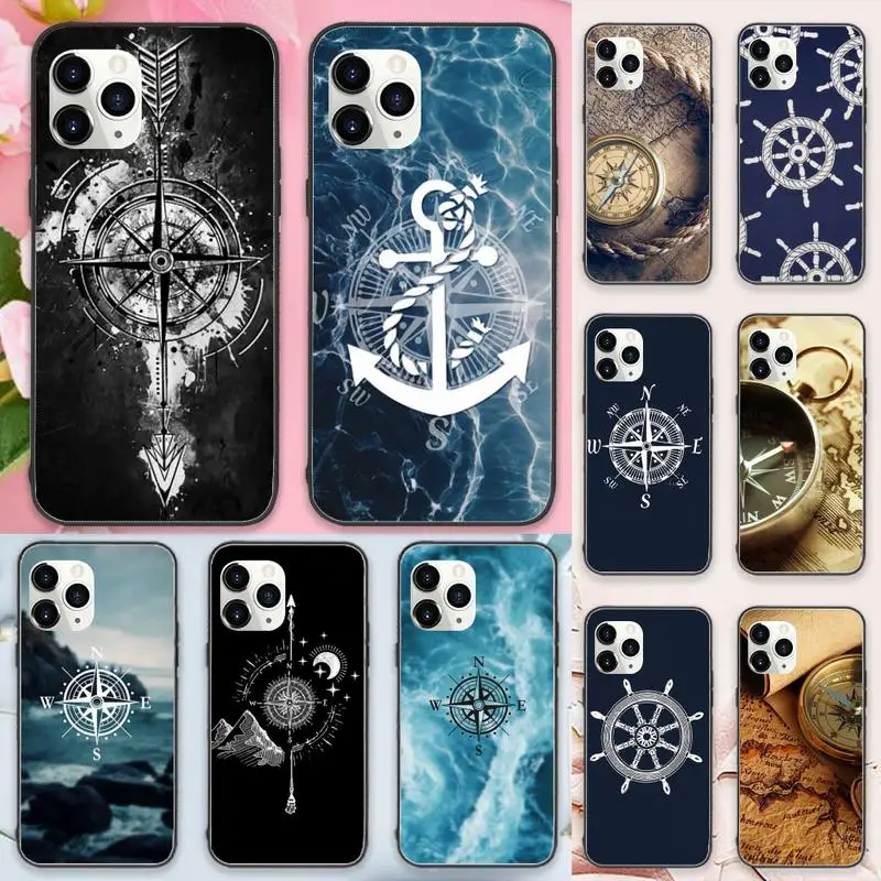 Nautical compass logo Phone Case for iPhone 11 12 pro XS MAX 8 7 6 6S Plus X 5S SE 2020 XR Luxury brand shell funda coque 
Nautical compass logo Phone Case for iPhone 11 12 pro XS MAX 8 7 6 6S Plus X 5S SE 2020 XR Luxury brand shell funda coque