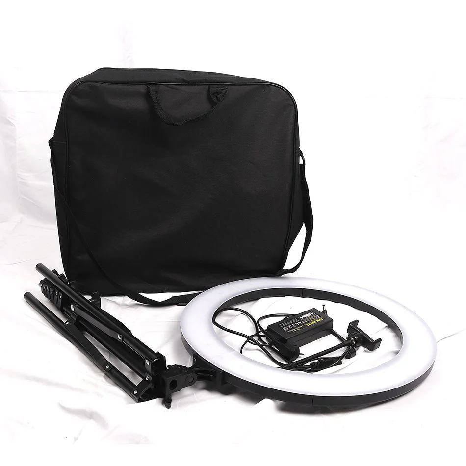 18 inch LED Ring Light Photographic Lighting Dimmable Camera Lamp With Holder Tripod For Smartphone Studio Youtube Video Makeup
18 inch LED Ring Light Photographic Lighting Dimmable Camera Lamp With Holder Tripod For Smartphone Studio Youtube Video Makeup