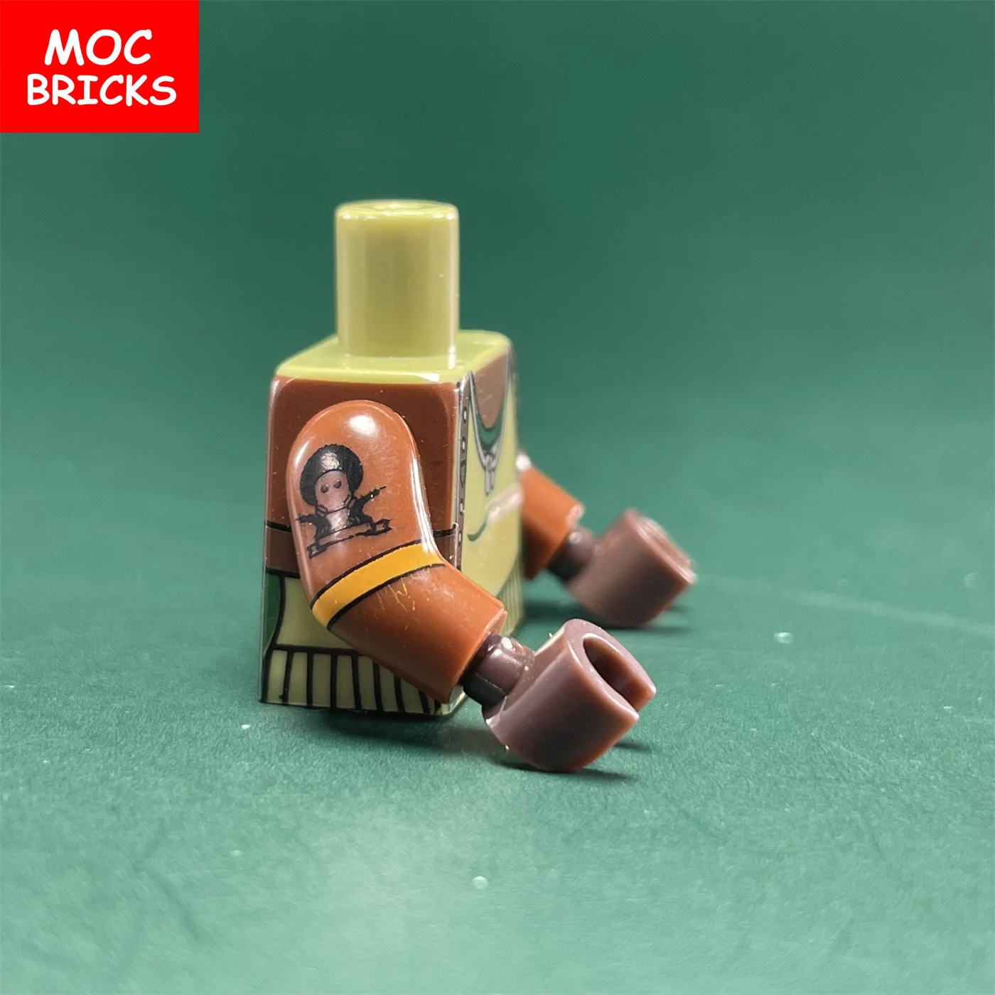 5 шт./лот MOC кирпичи торс костюм Одежда для тела мышцы спортивные руки ткань рук