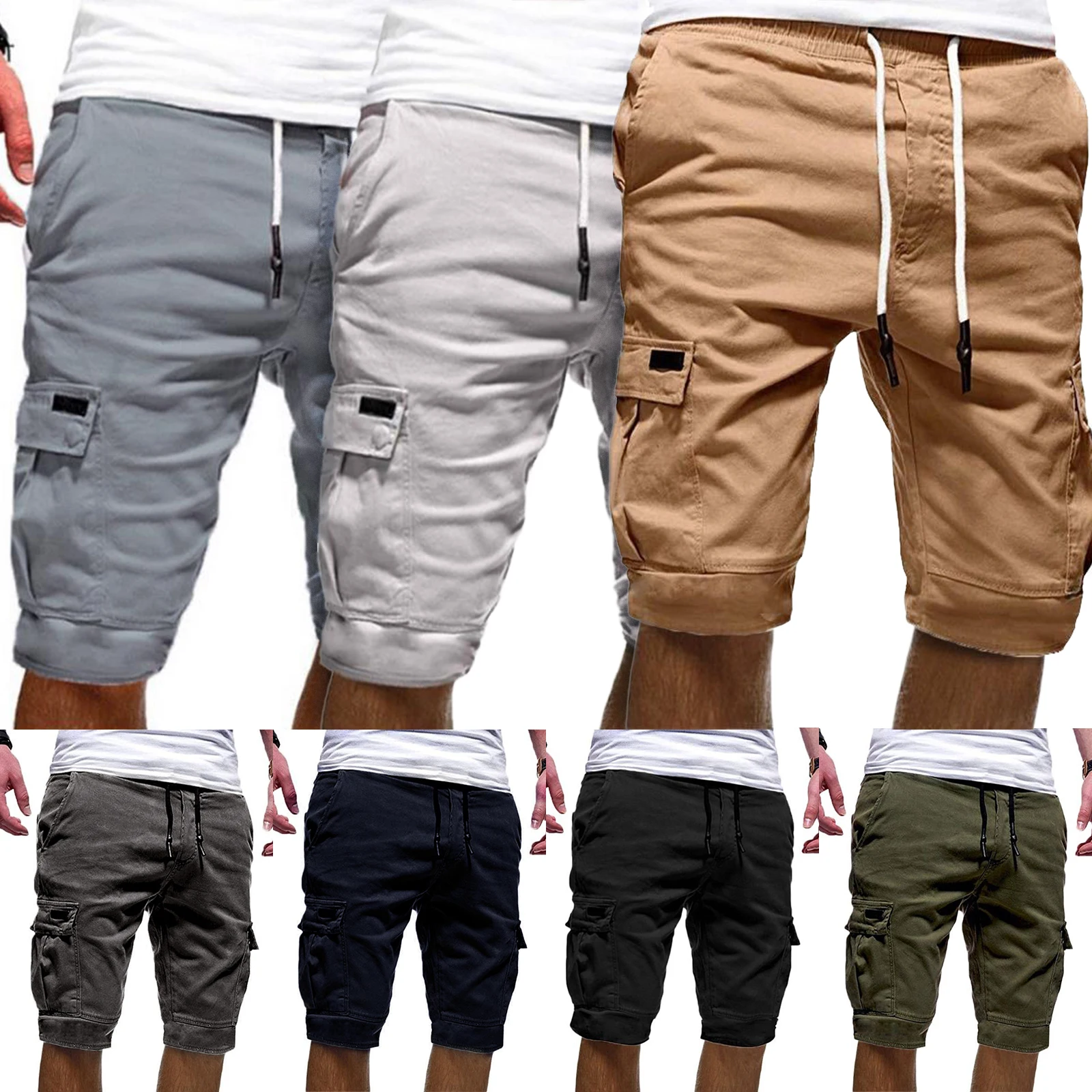 Men Casual Shorts Summer Solid Color Cotton Drawstring Pocket Plus Size Sport Running Short Pants
Men Casual Shorts Summer Solid Color Cotton Drawstring Pocket Plus Size Sport Running Short Pants