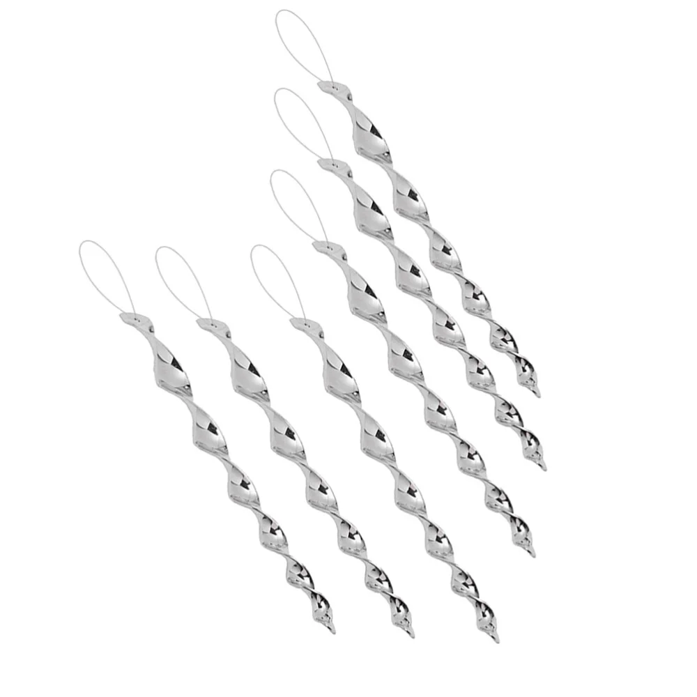 6PCS Screw Type Silver Wind Twisting Repellent Rods Wind Twisting Scare Rods
6PCS Screw Type Silver Wind Twisting Repellent Rods Wind Twisting Scare Rods