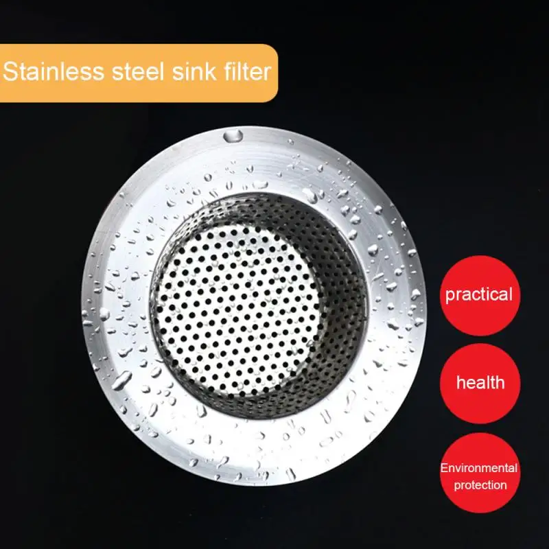 Stainless Steel Sink Strainer Hair Stopper Shower Drain Hole Filter Trap Metal Sink Strainer Kitchen Bathroom Accessories Tools
Stainless Steel Sink Strainer Hair Stopper Shower Drain Hole Filter Trap Metal Sink Strainer Kitchen Bathroom Accessories Tools