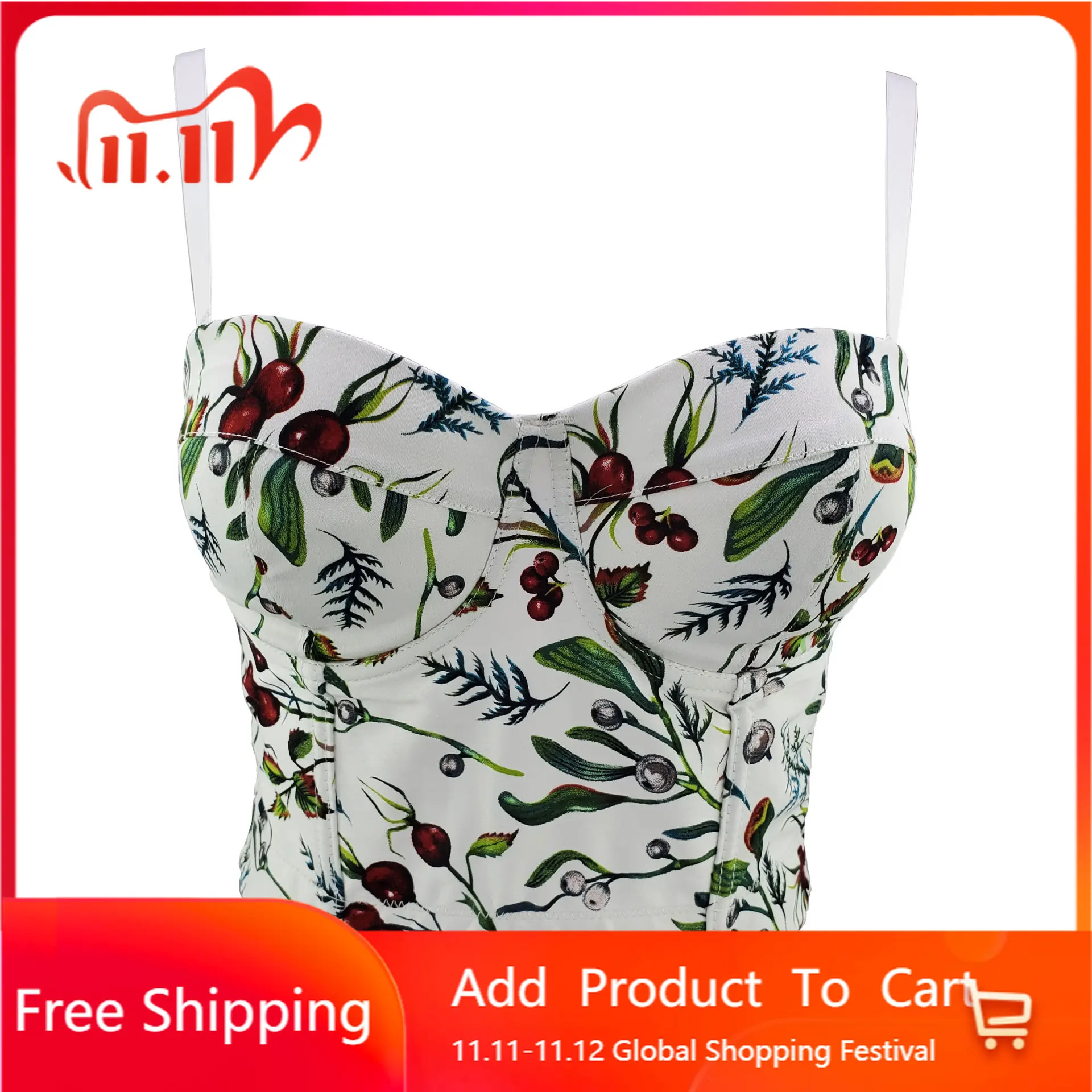 Mayata Plants Print Fairy Tanks Camis Bustier Top Female Crop Top With Built In Bra Women Harajuku Summer Tops Camis 2021
Mayata Plants Print Fairy Tanks Camis Bustier Top Female Crop Top With Built In Bra Women Harajuku Summer Tops Camis 2021