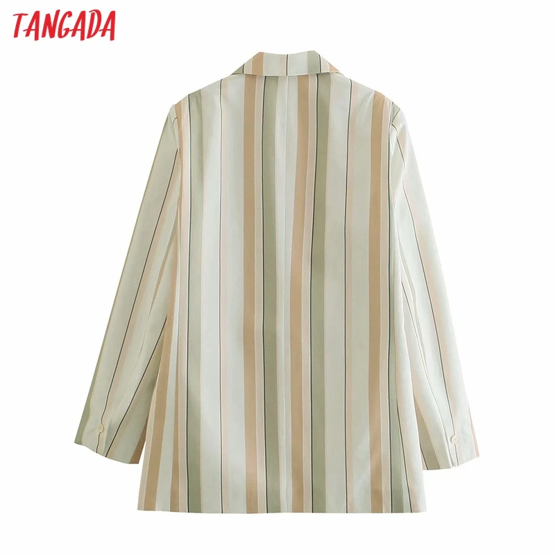 Tangada Women 2021 Fashion Striped Print Coat Vintage Long Sleeve Female Outerwear Chic Tops 4M82
Tangada Women 2021 Fashion Striped Print Coat Vintage Long Sleeve Female Outerwear Chic Tops 4M82
