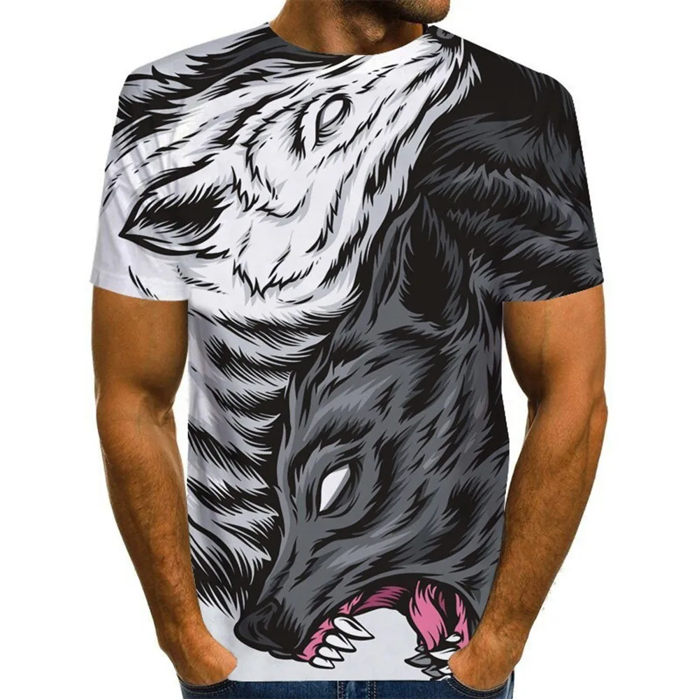 Mens 3D Ferocious Wolf Printed Crew Neck Tees Tops Casual T-Shirt Sport Muscle Fashion Clothing Harajuku Style Streetwear Tops
Mens 3D Ferocious Wolf Printed Crew Neck Tees Tops Casual T-Shirt Sport Muscle Fashion Clothing Harajuku Style Streetwear Tops