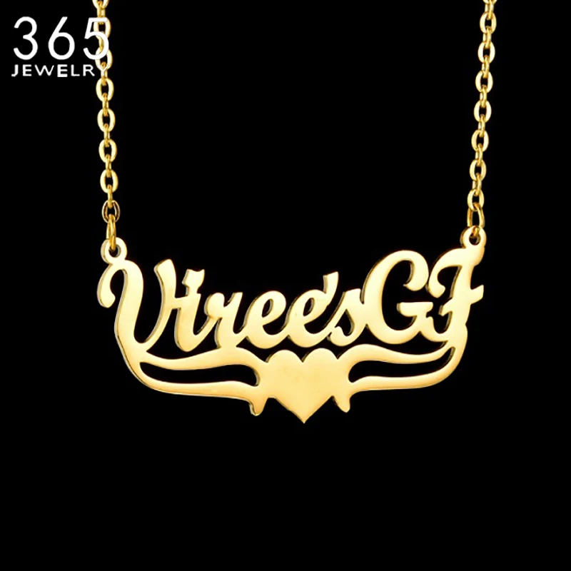 Custom New Styles Names Heart Necklace Crown Namplate Necklaces Stainless Steel Personalized Jewelrys Collier Femme Necklace
Custom New Styles Names Heart Necklace Crown Namplate Necklaces Stainless Steel Personalized Jewelrys Collier Femme Necklace