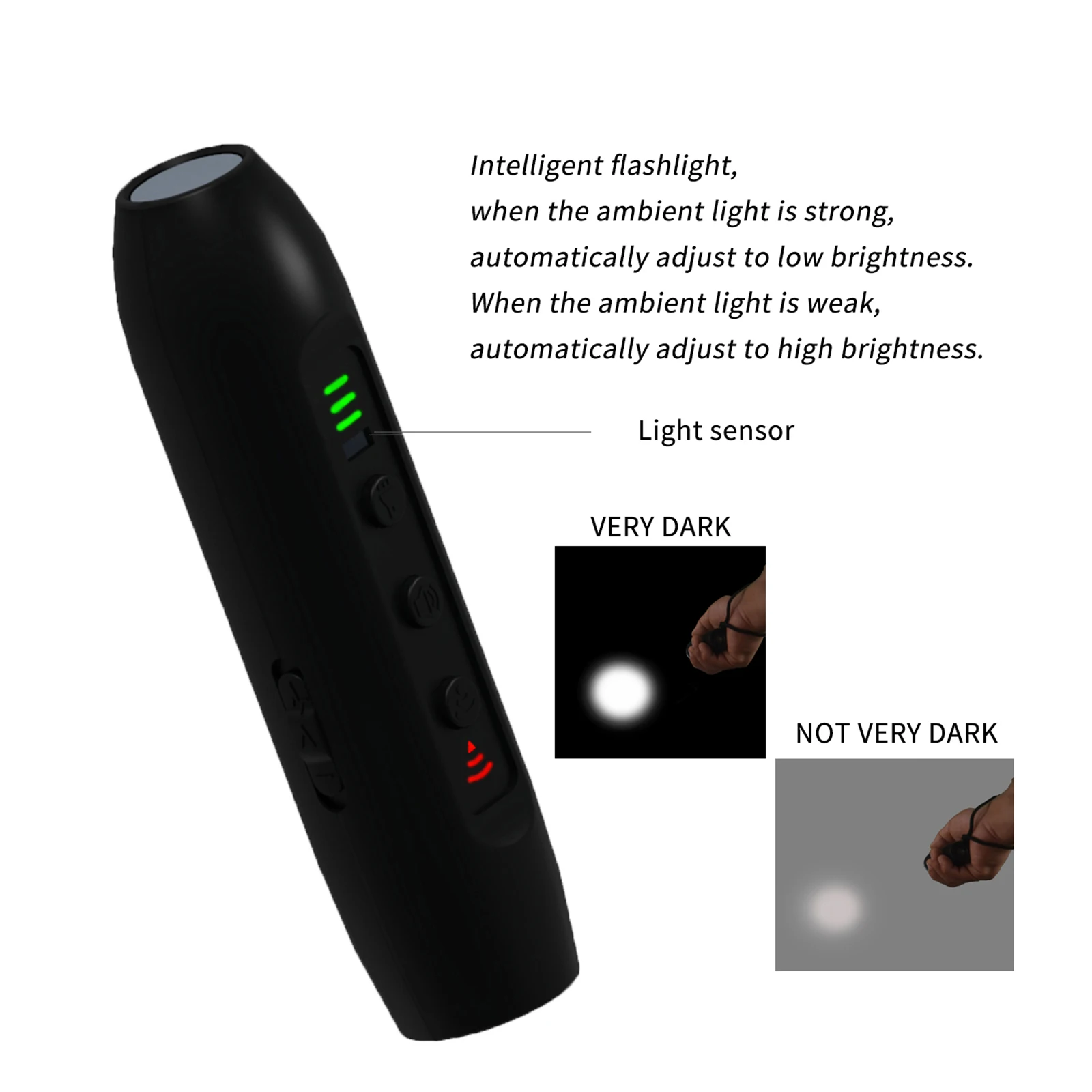 Ultrasonic Dog Barking Deterrent Dog Training and Bark Control Device Power Saving Three Modes With Long Light SOS Flashing 
Ultrasonic Dog Barking Deterrent Dog Training and Bark Control Device Power Saving Three Modes With Long Light SOS Flashing