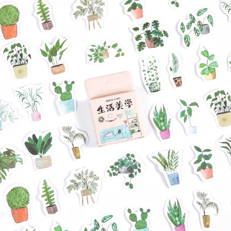20Packs Wholesale Box Green plant Aesthetics Stickers leaf clover potted Lysimachia Scrapbooking Diary Handmade Album Paper 4CM
20Packs Wholesale Box Green plant Aesthetics Stickers leaf clover potted Lysimachia Scrapbooking Diary Handmade Album Paper 4CM