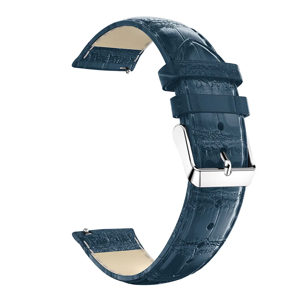 Ремешок из натуральной кожи с крокодиловым узором для часов Huami Amazfit GTR 47 мм