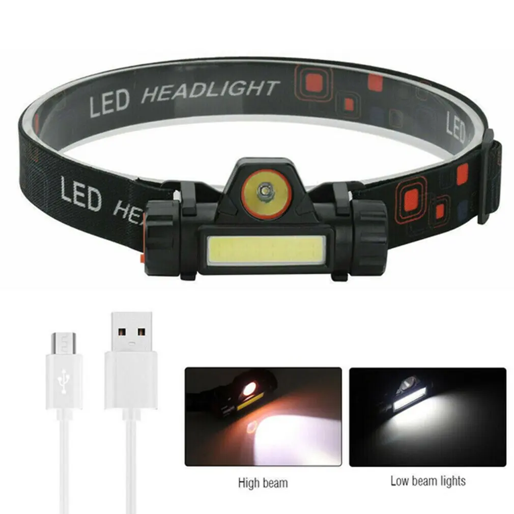 Portable mini XPE+COB LED Headlamp USB Rechargeable Camping Head lamp Fishing headlight flashlight torch
Portable mini XPE+COB LED Headlamp USB Rechargeable Camping Head lamp Fishing headlight flashlight torch