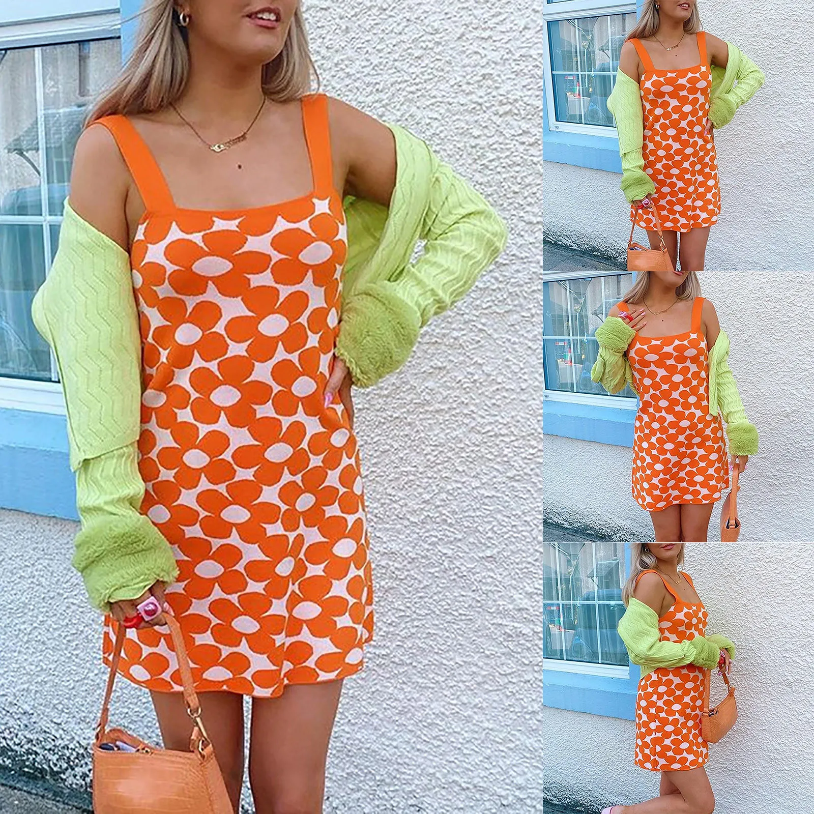 Ladies Mini Dress Summer Fashion Sexy O-neck Floral Print Tank Top A-line Skirt Woolen Thin Open Back Dress Robe Femme Été
Ladies Mini Dress Summer Fashion Sexy O-neck Floral Print Tank Top A-line Skirt Woolen Thin Open Back Dress Robe Femme Été