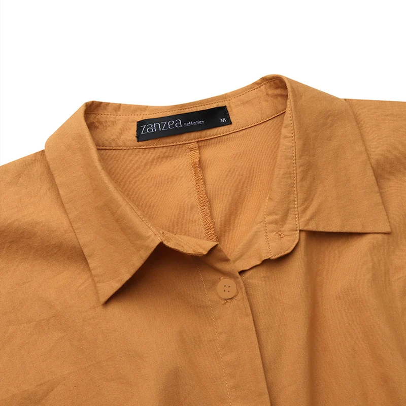 Stylish Solid Shirt Dress Women's Autumn Sundress ZANZEA Casual Button Maxi Vestidos Female Lace Up High Waist Robe Oversized 
Stylish Solid Shirt Dress Women's Autumn Sundress ZANZEA Casual Button Maxi Vestidos Female Lace Up High Waist Robe Oversized