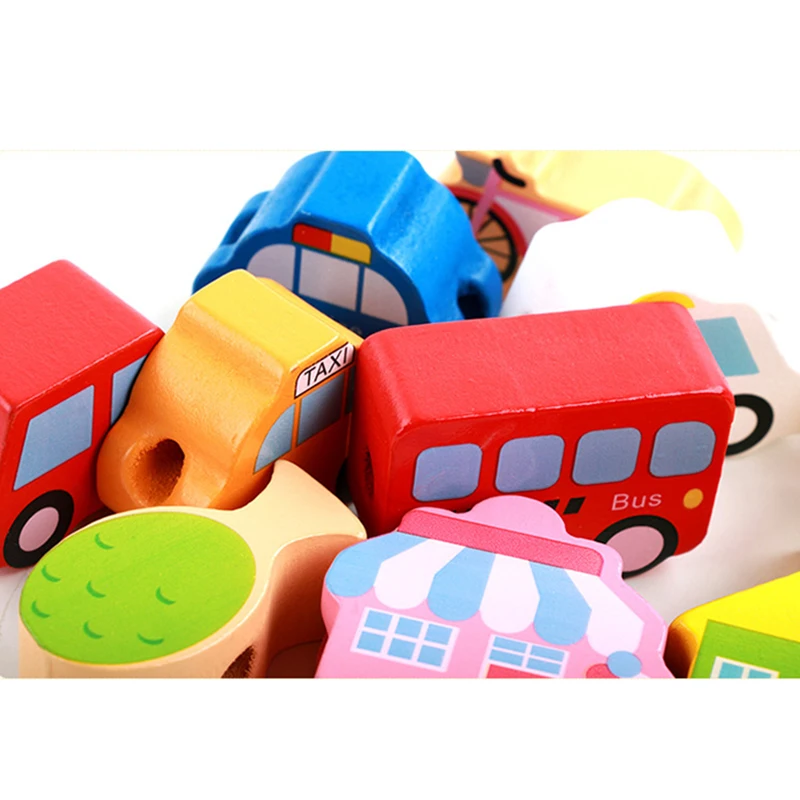 Kids DIY Wooden Threading Beads Toys Montessori Educational Toys Traffic Stringing Lacing Beads Bracelet Making Toy For Children
Kids DIY Wooden Threading Beads Toys Montessori Educational Toys Traffic Stringing Lacing Beads Bracelet Making Toy For Children
