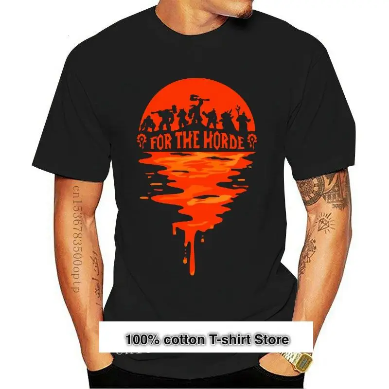 Camiseta de dibujos animados para hombre, ropa divertida para la Horda, puesta de sol, World Of Top, nueva
Camiseta de dibujos animados para hombre, ropa divertida para la Horda, puesta de sol, World Of Top, nueva