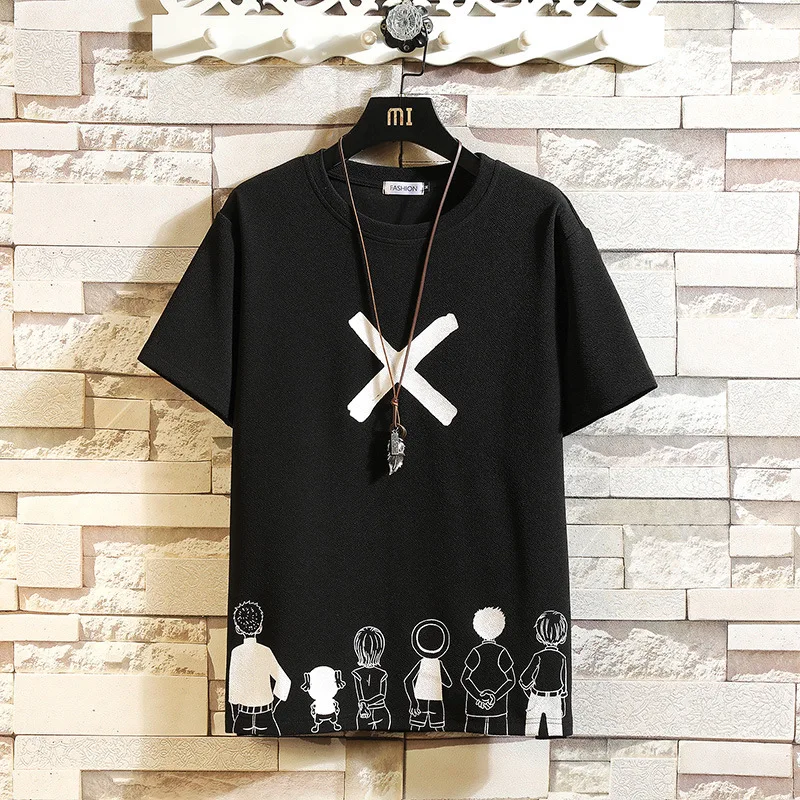 2021 Summer New Men's Korean Loose Casual Fashion Cartoon Print Short-Sleeved Plus Size T-shirt
2021 Summer New Men's Korean Loose Casual Fashion Cartoon Print Short-Sleeved Plus Size T-shirt